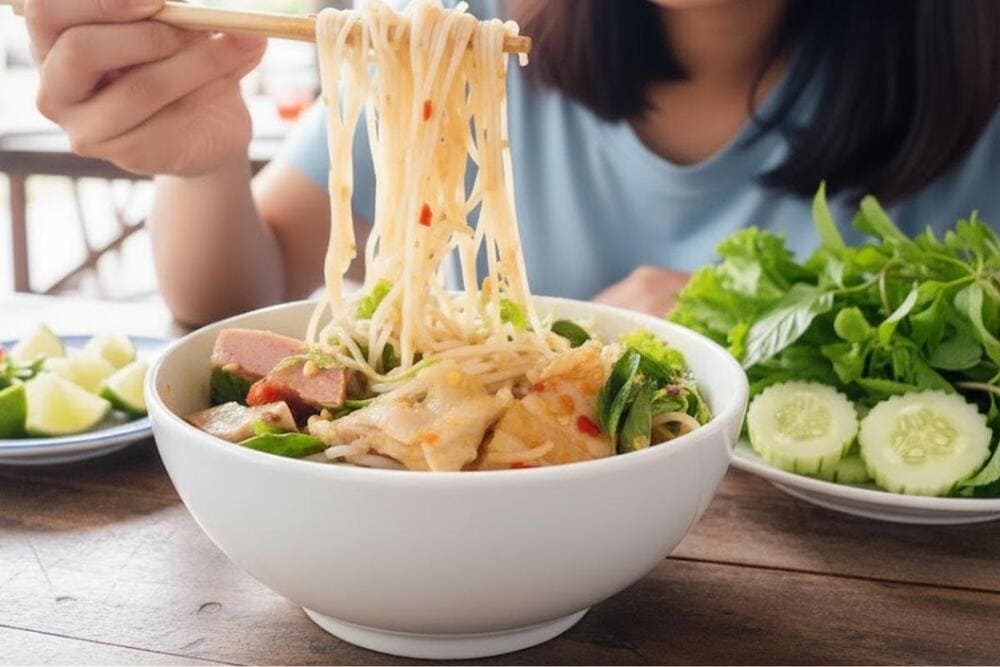 Bún mắm nêm Phan Rang là món ăn mang đậm bản sắc ẩm thực miền Trung